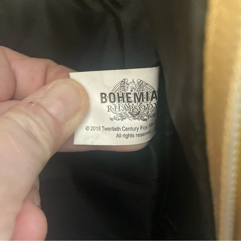 Bohemian Rhapsody Official Queen Movie Promotional Backpack Metallic Gold
